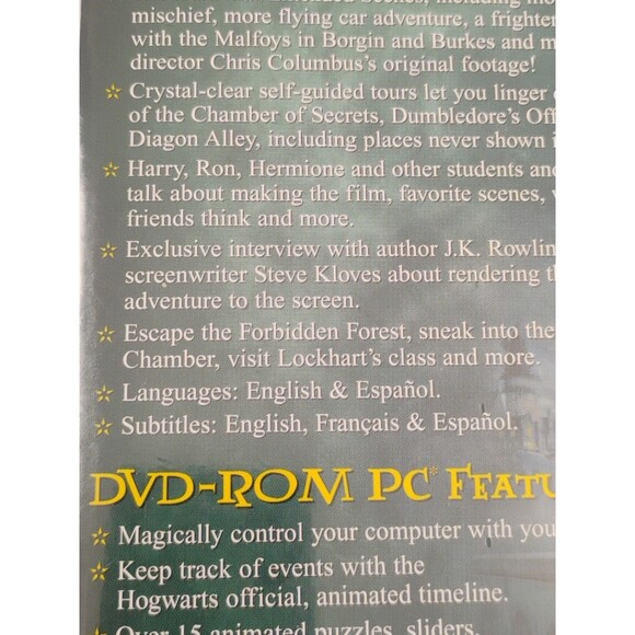 Harry Potter and the Chamber of Secrets Full-Screen Edition DVD NWT Sealed - Picture 14 of 16